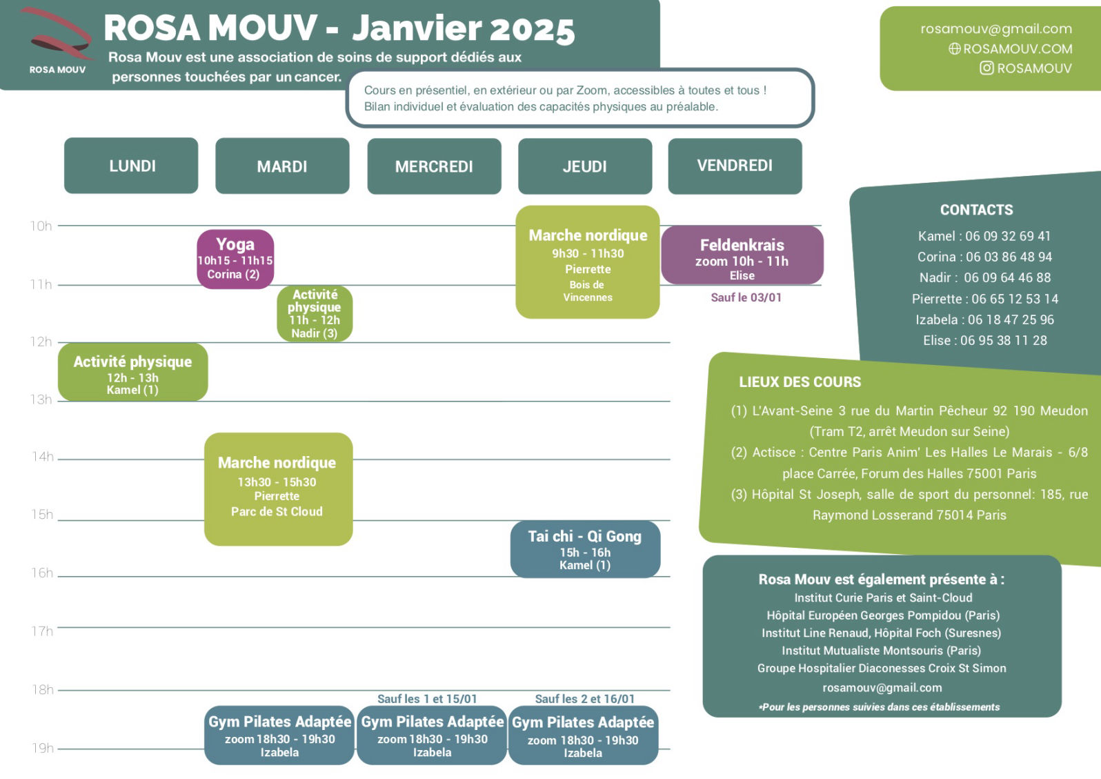 Rosa Mouv Agenda